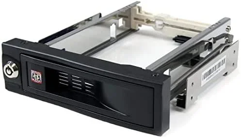 Rack Móvil Aluminio para Disco Duro HDD SATA de 3,5″ Pulgadas sin Bandeja Bahía de 5,25″