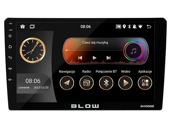 Radio BLOW AVH-9992 2DIN 9 Android/WiFi/GPS/CARPLAY