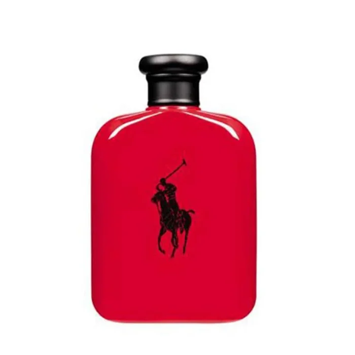 Ralph Lauren Polo Red Eau de Toilette, Aroma Fresco Amaderado y Especiado, Intensidad Media, Duración Prolongada, Perfume de Lujo para Hombres, 125 ml.