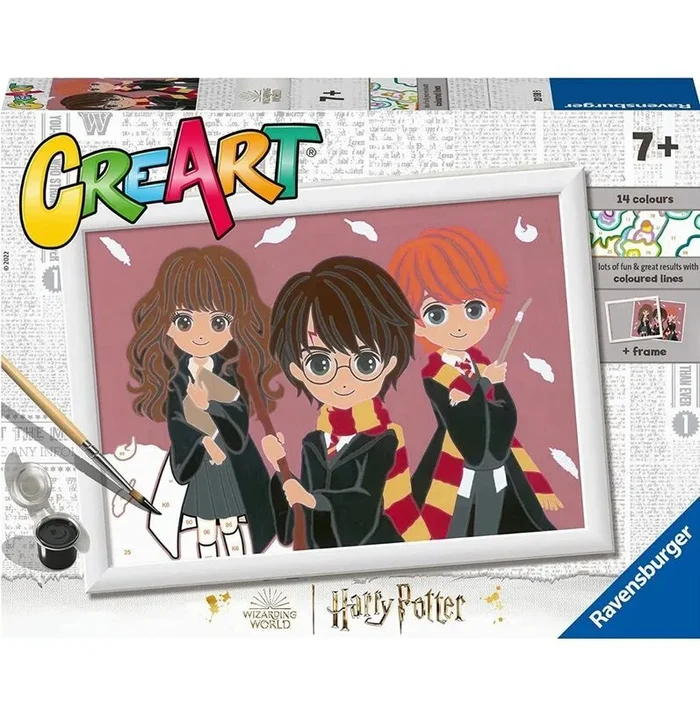 Ravensburger – CreArt Serie D, Frozen, Pintura por Numeros, Kit de Pintura para Niños, Juego Educativo para Niños de 7+ Años, 27×20 cm