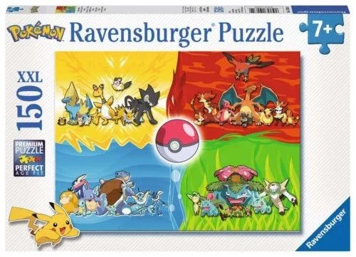Ravensburger – Puzzles XXL Pokémon | Puzzle 7 Años O Más | Regalo Niño 7 Años O Más De 150 Piezas | Rompecabezas Niños De 49 X 36 Cm | Ravensburger Puzzle