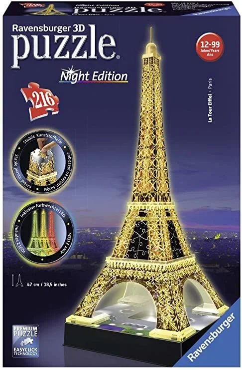 Ravensburger Eiffelturm bei Nacht Puzle 3D 216 pieza(s)