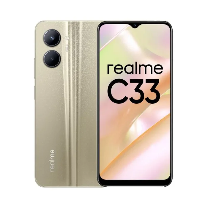 realme C33 16,5 cm (6.5″) SIM doble Android 12 4G MicroUSB 4 GB 128 GB 5000 mAh Oro