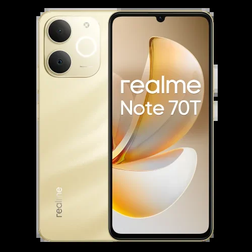 realme Note 70T 17,1 cm (6.74″) SIM doble Android 15 4G USB Tipo C 4 GB 256 GB 6000 mAh Oro