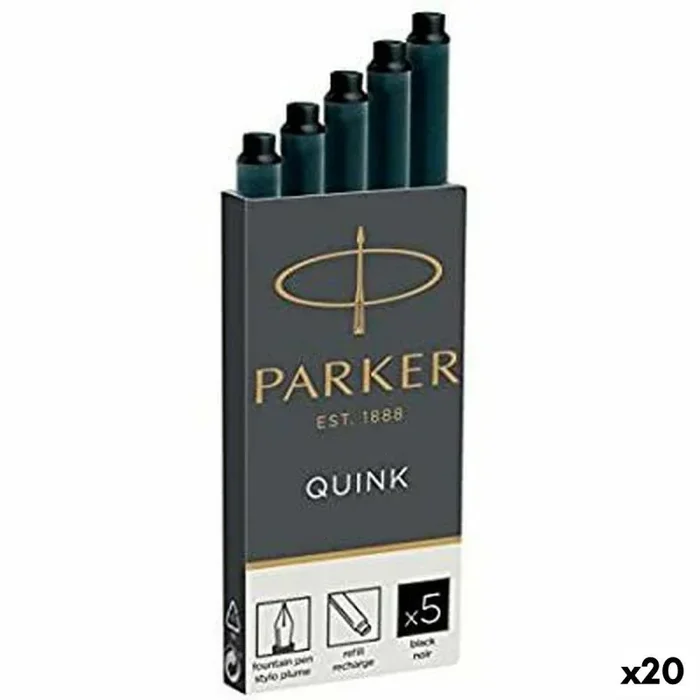Recambio de tinta para pluma parker quink (20 unidades)