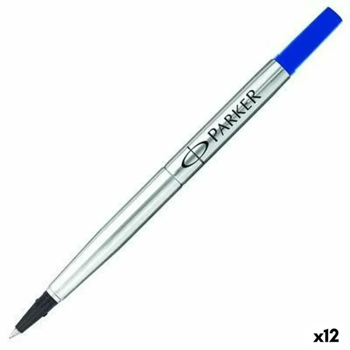 Recambio para bolígrafo parker azul (12 unidades)