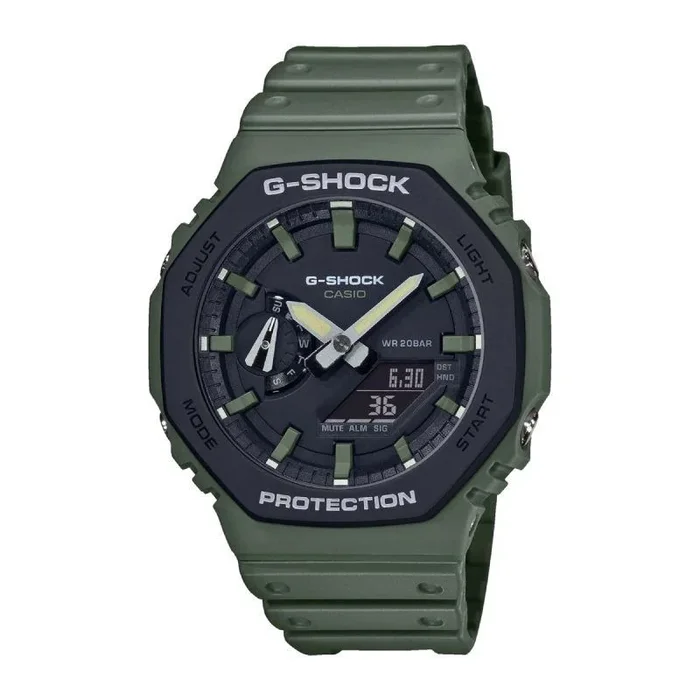 Reloj analógico digital casio g-shock trend ga-2110su-3aer/ 48mm/ verde