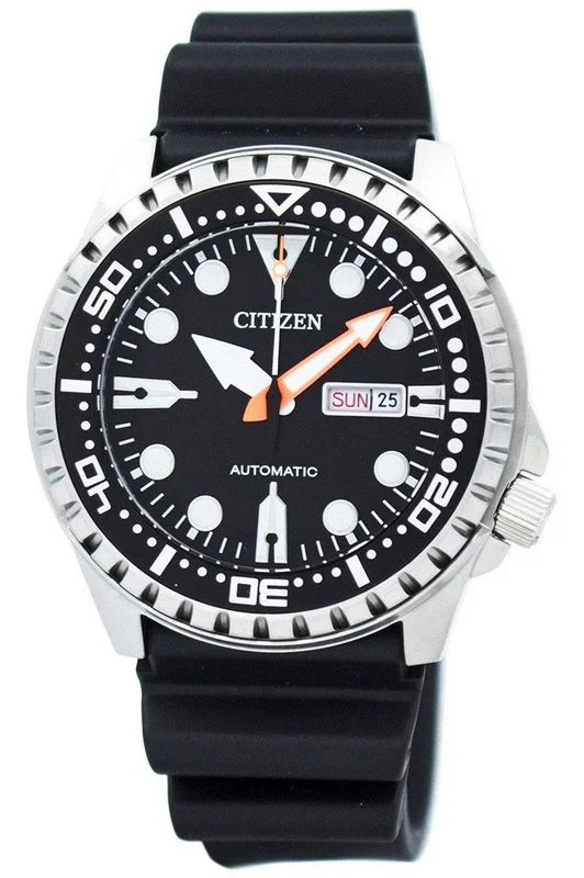 Reloj Citizen NH8380-15EE Acero Inoxidable correa color: Negro Dial Negro Analógico Hombre