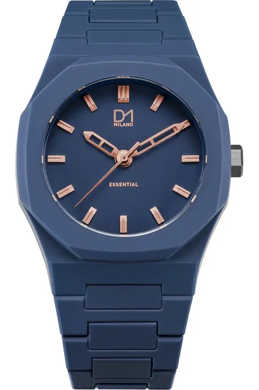 Reloj D1 Milano A-ES09 Policarbonato correa color: Azul Dial Azul Analógico Unisex