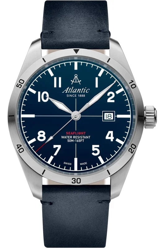 Reloj de pulsera Atlantic Seaflight – 70351.41.55 correa color: Azul noche Dial Azul noche Hombre