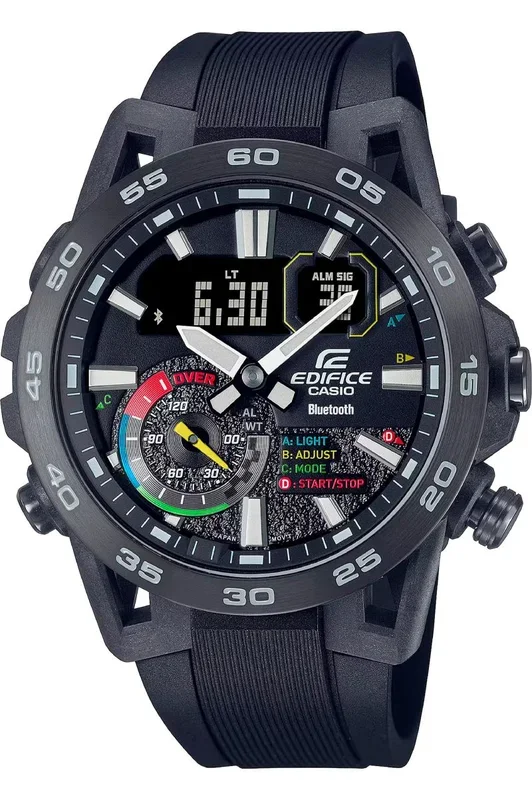 Reloj de pulsera CASIO Edifice – ECB-40MP-1AEF correa color: Negro Dial Negro Hombre