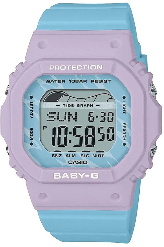 Reloj de pulsera CASIO G-Shock – BLX-565-2ER correa color: Turquesa Dial LCD Turquesa Mujer