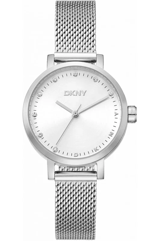 Reloj de pulsera DKNY Soho Mini – DK1L037M0015 correa color: Gris plata Dial Gris plata Mujer