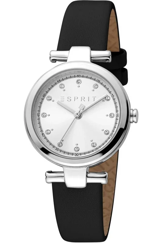 Reloj de pulsera Esprit Laila dot – ES1L281L1015 correa color: Negro Dial Gris plata Mujer