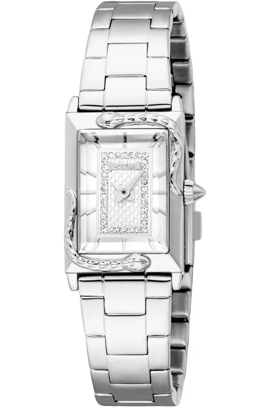 Reloj de pulsera Just Cavalli Just Cavalli Animalier Dolcezza Snake – JC1L364M0045 correa color: Gris plata Dial Gris plata Mujer