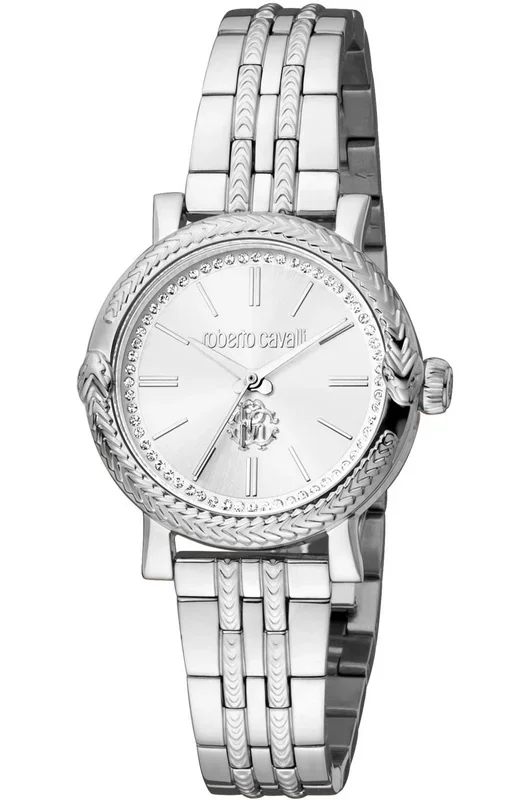 Reloj de pulsera Roberto Cavalli – RC5L019M0055 correa color: Gris plata Dial Metal Gris plata Mujer