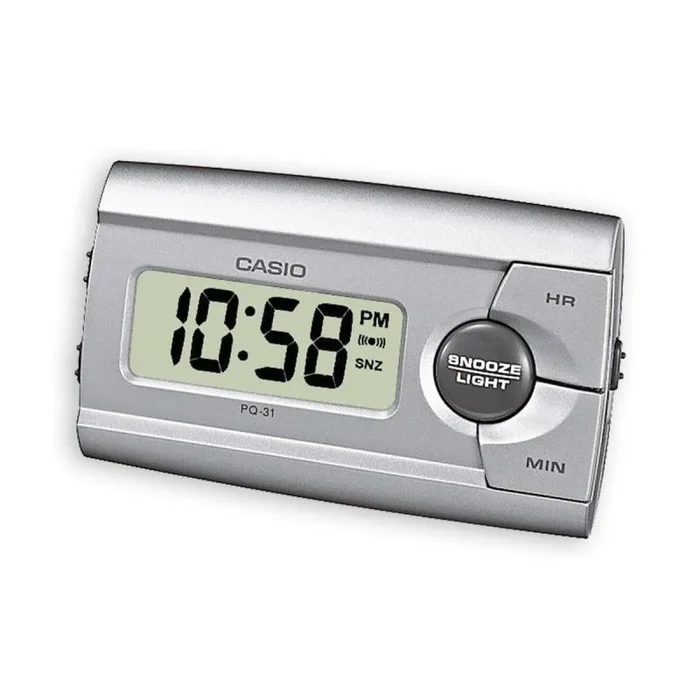 Reloj-despertador casio pq-31-8ef gris