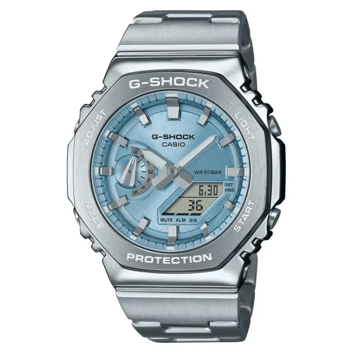 Reloj hombre casio g-shock oak g-steel light blue