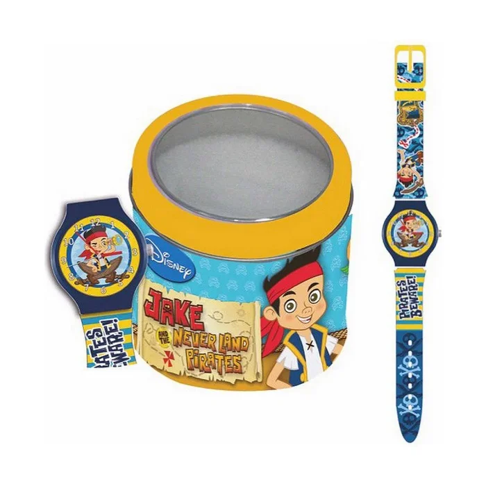 Reloj Infantil Cartoon JAKE THE PIRATE – TIN BOX (Ø 33 mm)