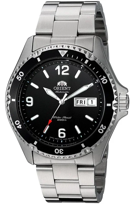 Reloj Orient FAA02001B9 Acero Inoxidable correa color: Metálico Dial Negro Analógico Unisex