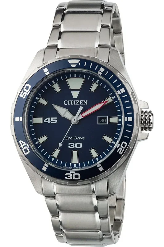 Reloj para Hombre Citizen, Modelo BM7450-81L. Reloj de Acero Inoxidable, correa de color Metálico y Dial en color Azul. Reloj Analógico para Hombre. WR 100 mt.