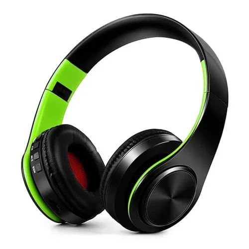 Reproductor Mp3 Lpt660 Plegable Estéreo Bluetooth Soporte 32 Gb Tf Tarjeta 3.5Mm Aux (Negro Verde)
