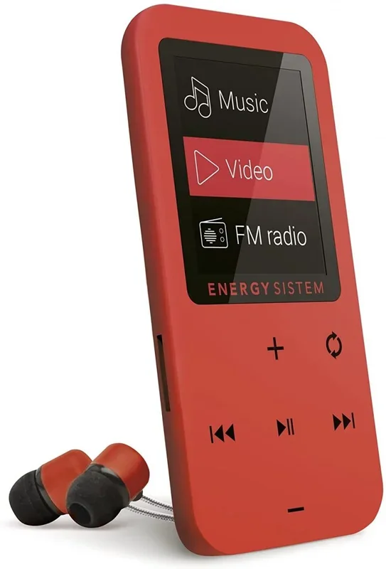 Reproductor mp4 energy sistem touch coral 8gb radio fm, microsd