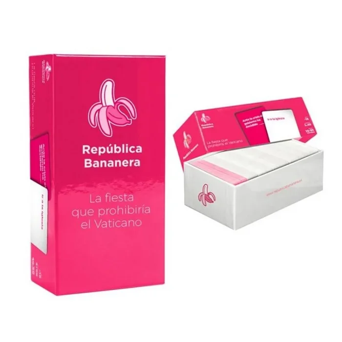 República Bananera – Juego Humor Negro – Juegos de Mesa en español – 550 Cartas – De 3 a 15 Jugadores – Juego Party con Amigos
