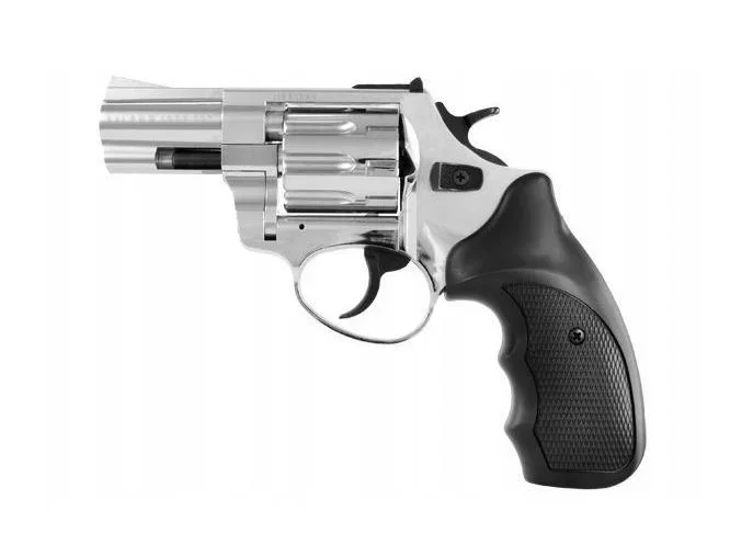 Rewolwer hukowy alarmowo sygnałowy zoraki r1-k6l bas lufa 2,5″ kal. .22 long blank chrom błysk (r1256mnp-bas)