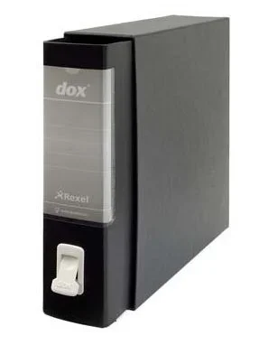 Rexel Archivador de palanca Dox A4 negro