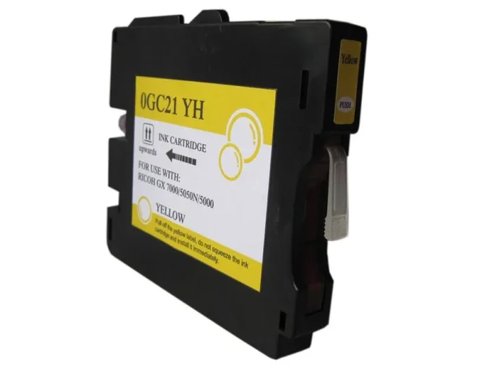 Ricoh gc21y amarillo cartucho de tinta pigmentada generico – reemplaza 405535/405539