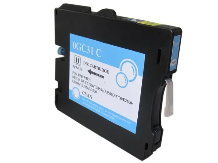 Ricoh gc31c cyan cartucho de tinta pigmentada generico – reemplaza 405689/405702