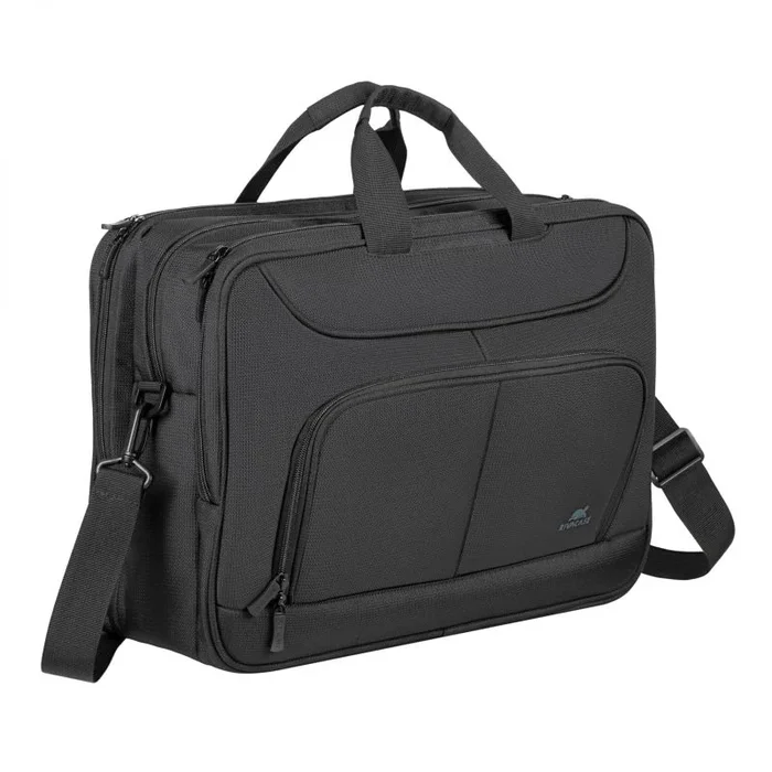 Rivacase 8432 Eco – Bolsa para ordenador portátil de 15,6 pulgadas, multifuncional, hecha de material impermeable, espaciosa bolsa para portátil para hombres y mujeres, maletín para negocios, viajes,