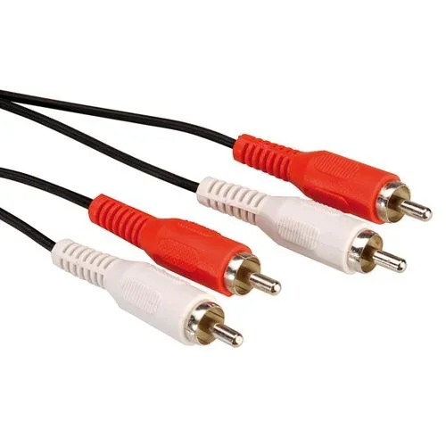 ROLINE Cinch Extension Cable, 2x RCA M-M 2.5 m cable de audio