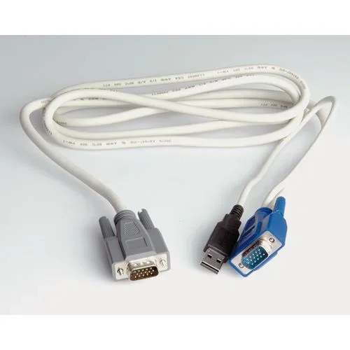 ROLINE KVM Cable Switch – PC, USB 1.8 m cable para video, teclado y ratón (kvm)