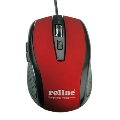 Roline mouse. optical. usb. red/black