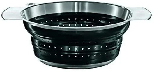 RÖSLE 16124 coladores Negro, Acero inoxidable