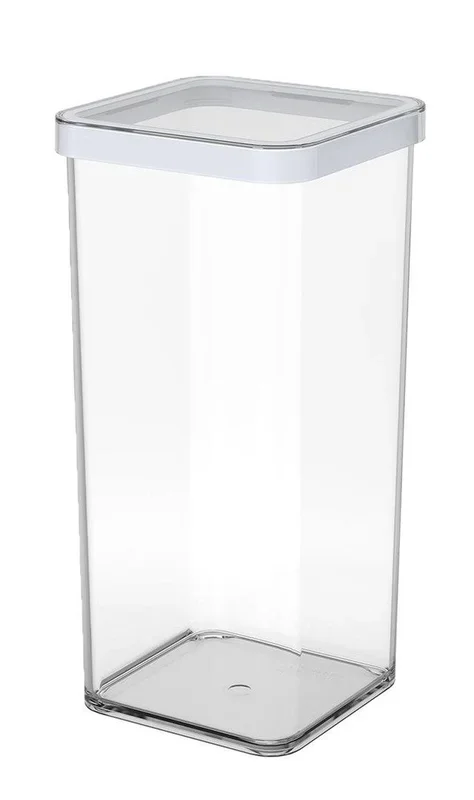 Rotho 11605 Rectangular Caja 1,5 L Transparente, Blanco