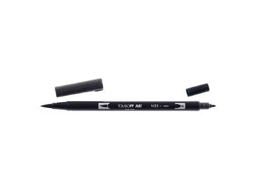 Rotulador doble punta pincel cool gray 12 color gris tombow