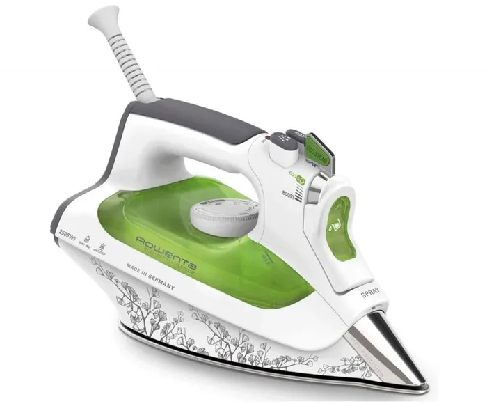 Rowenta DW6040 Plancha a vapor Suela Microsteam 400 HD 3De 2500 W Blanco, Verde
