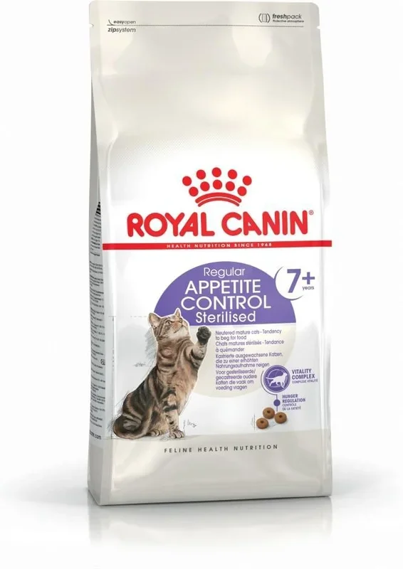Royal Canin Appetite Control Sterilised 7+ alimento seco para gatos 3,5 kg Adulto Aves, Vegetal