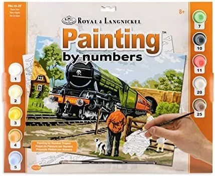 Royal langnickel pintura por números adultos lge «tren de vapor»