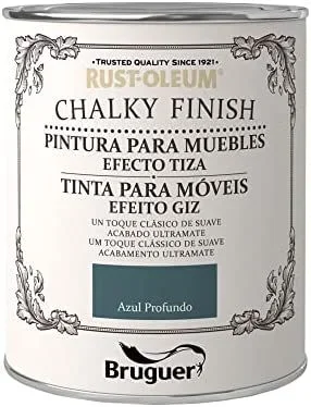 Rust-oleum chalky finish muebles azul profundo 0,750l 5397530 bruguer