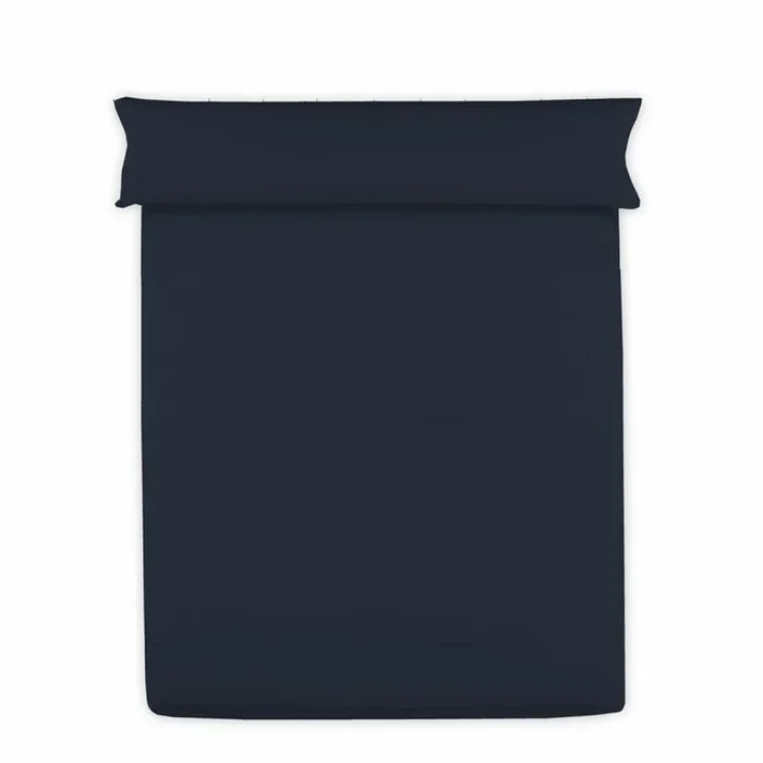 Sábana encimera hosteline mixcolors azul marino cama de 120