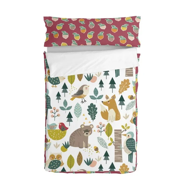 Saco nórdico con relleno happyfriday moshi moshi harvestwood multicolor 90 x 200 cm