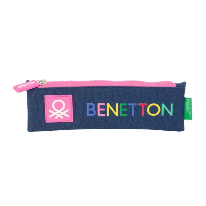 Safta Benetton DAMERO – Estuche Escolar, Estuche Infantil, Estuche Niño, Ideal para Niños de 5 a 14 Años, Cómodo y Versátil, Calidad y Resistencia, 20×60 cm
