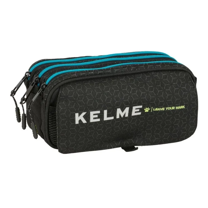 Safta Kelme Iron – Portatodo Triple Big, Estuche Infantil, Estuche Niño, Ideal para Niños en Edad Escolar, Cómodo y Versátil, Calidad y Resistencia, 21.5x8x10 cm