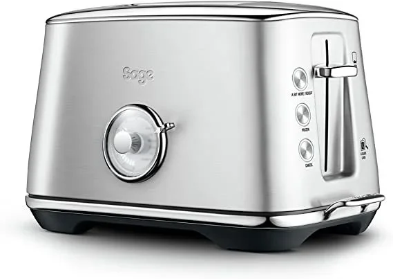 Sage Toast Select Luxe – Tostadora de 2 Rebanadas con Indicador LED de Cuenta Atrás, Acero Inoxidable