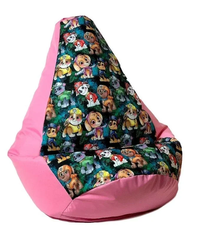 Sako bolso puf pear print rosa-paw patrol l 105 x 80 cm