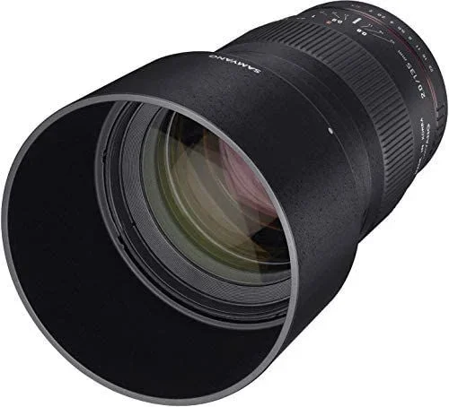 Samyang 135 mm F2.0 para Canon EF – Teleobjetivo de fotograma completo y distancia focal fija APS-C para cámara Canon EF/ EF-S, enfoque manual, para Canon EOS-1D X Mark III, 6D Mark II, 5D Mark IV